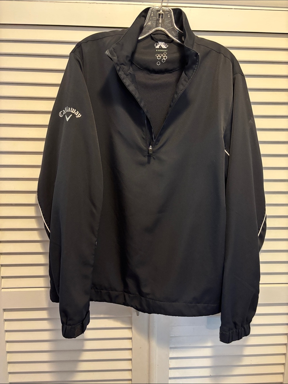 Callaway Black Windbreaker Pullover Jacket